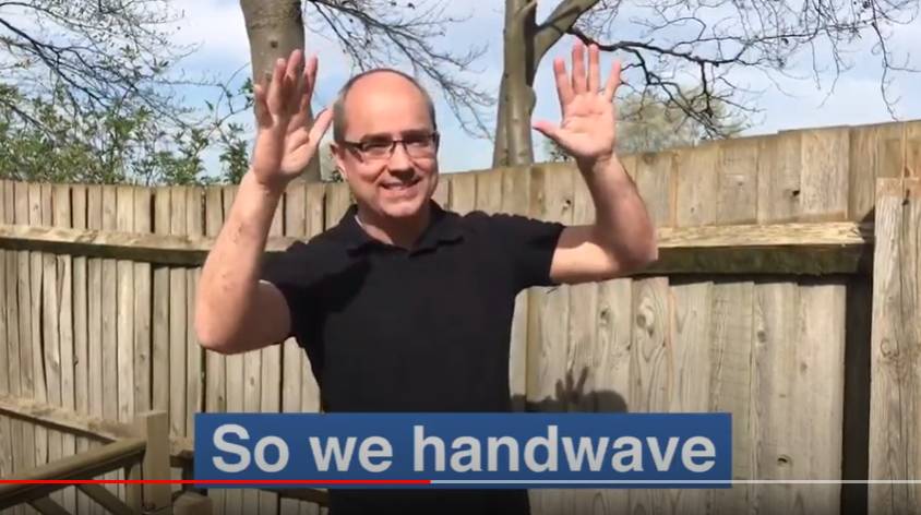 Watch the 'Hand wave for key workers' video on YouTube